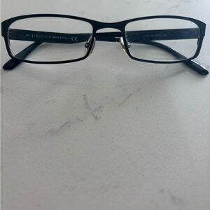 Gucci Black Rectangular Eyewear